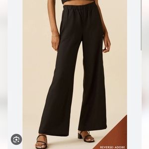 VETTA the reversible patch pocket wide leg pant XL